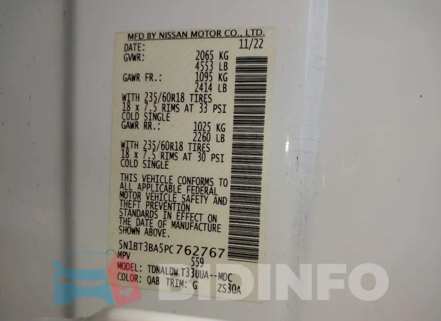 5N1BT3BA5PC762767 Photo# 9