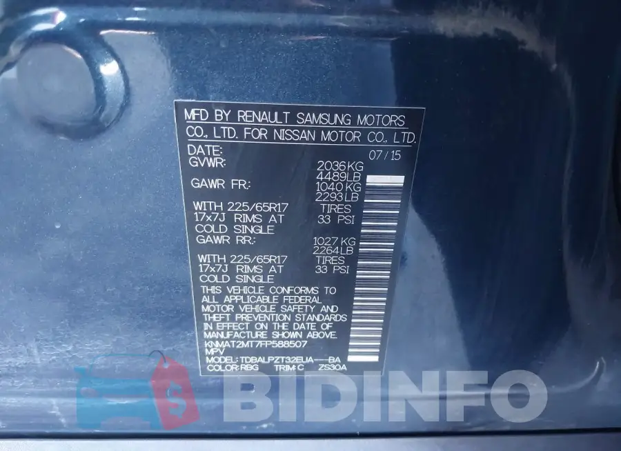 KNMAT2MT7FP588507 Photo# 9