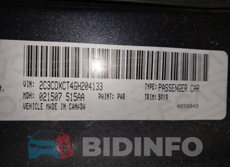 2C3CDXCT4GH204133 Photo# 9