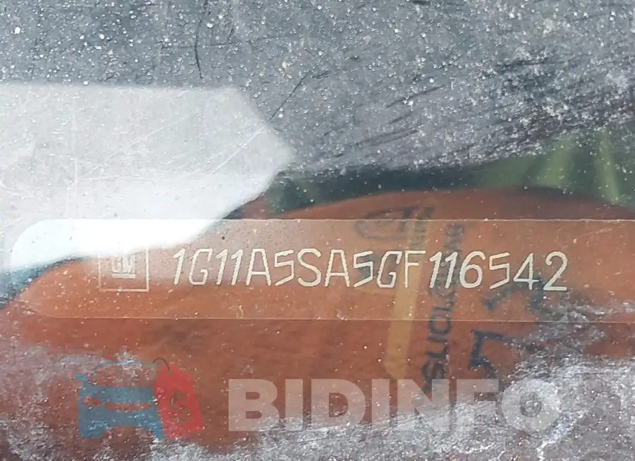 1G11A5SA5GF116542 Photo# 9