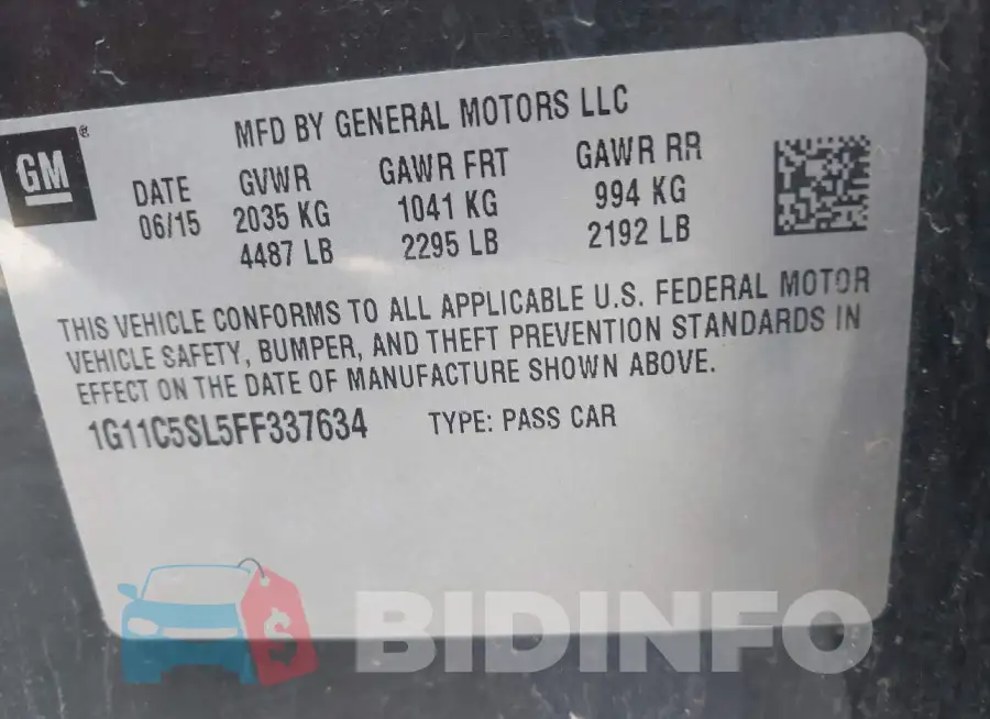 1G11C5SL5FF337634 Photo# 9