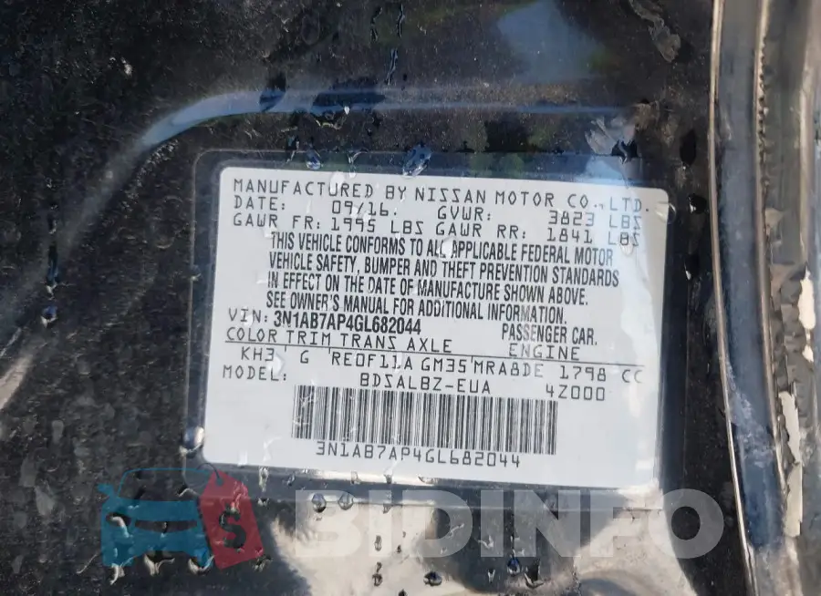 3N1AB7AP4GL682044 Photo# 9