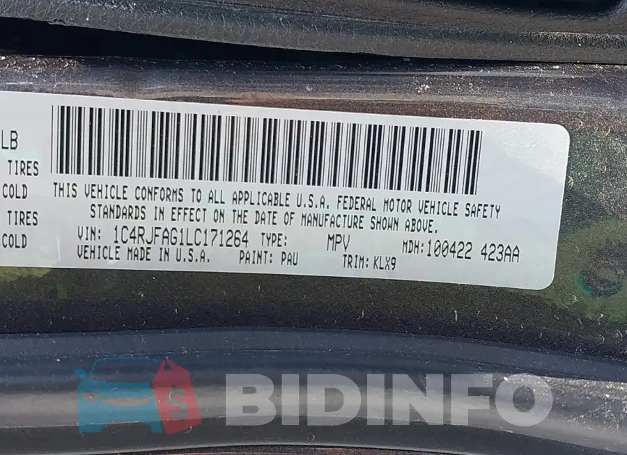 1C4RJFAG1LC171264 Photo# 9