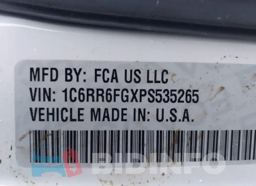 1C6RR6FGXPS535265 Photo# 9