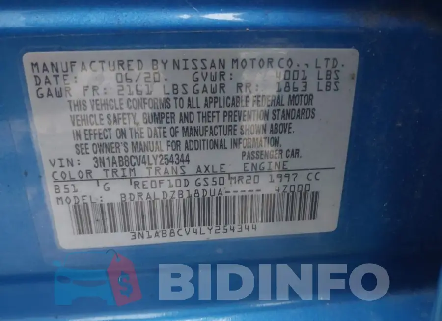 3N1AB8CV4LY254344 Photo# 9