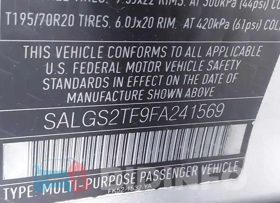SALGS2TF9FA241569 Photo# 9