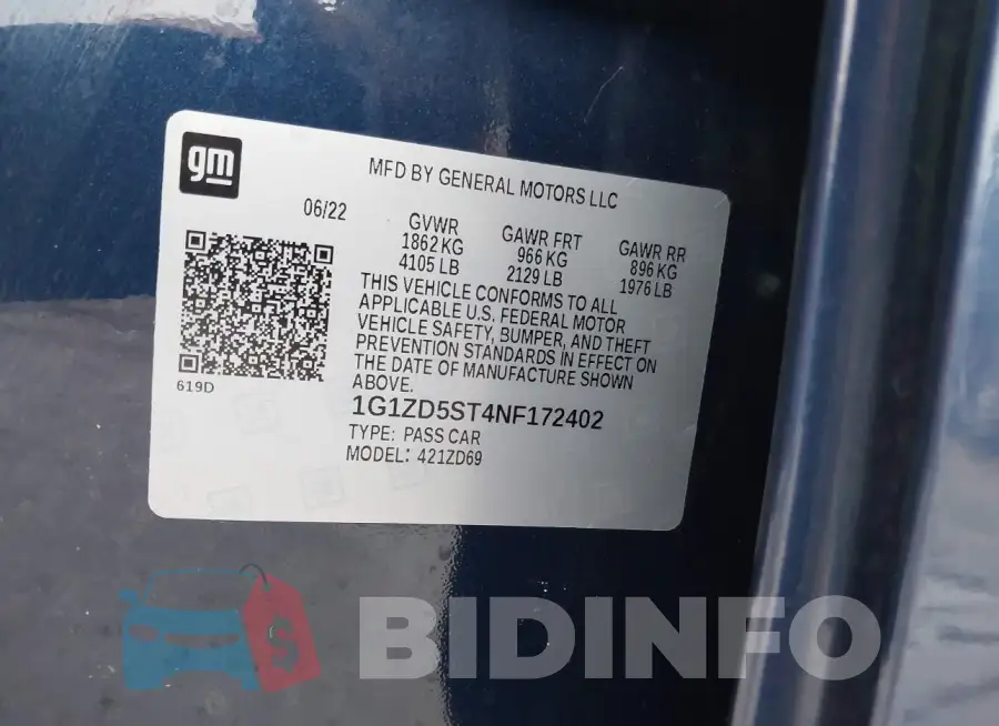 1G1ZD5ST4NF172402 Photo# 9
