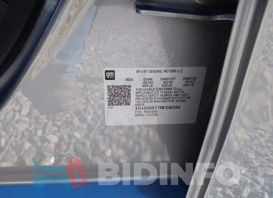 1G1ZD5ST7RF240164 Photo# 9