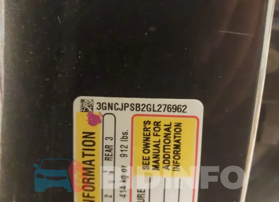 3GNCJPSB2GL276962 Photo# 9