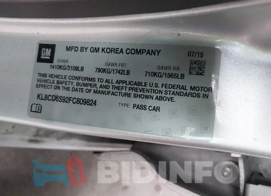 KL8CD6S92FC809824 Photo# 9