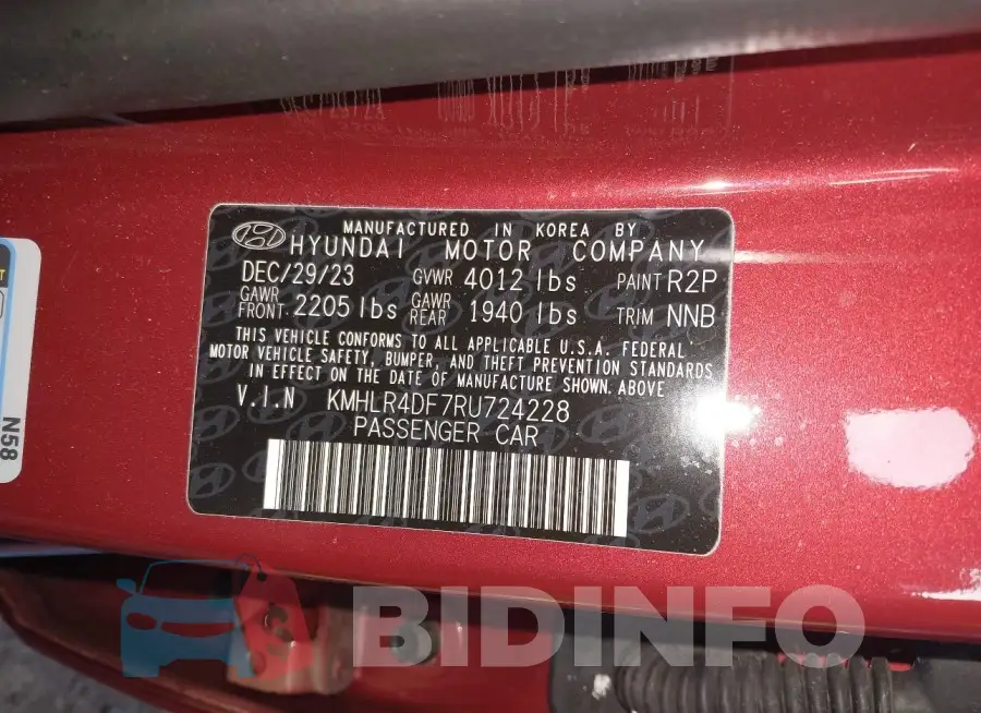 KMHLR4DF7RU724228 Photo# 9