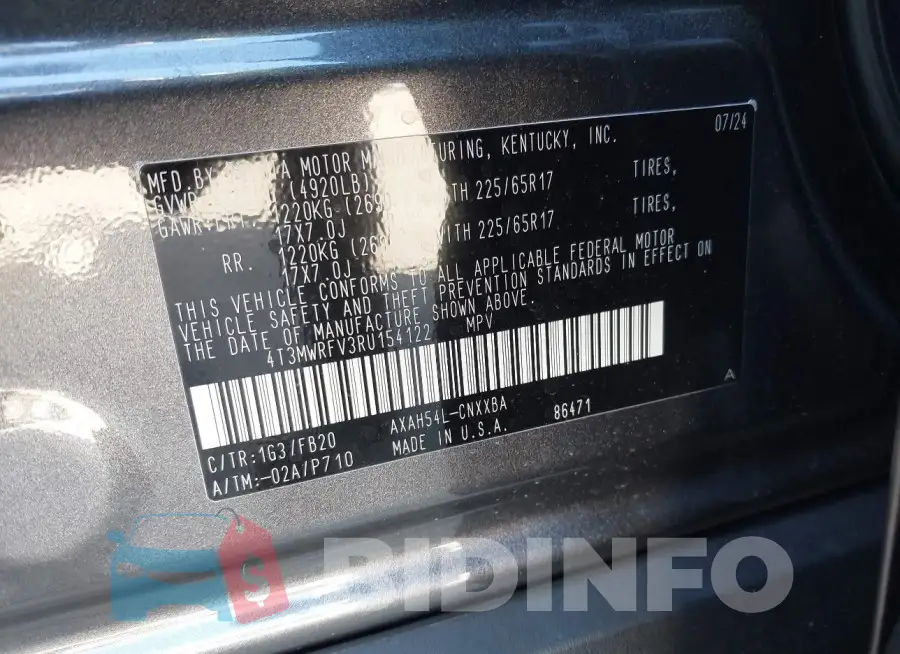 4T3MWRFV3RU154122 Photo# 9