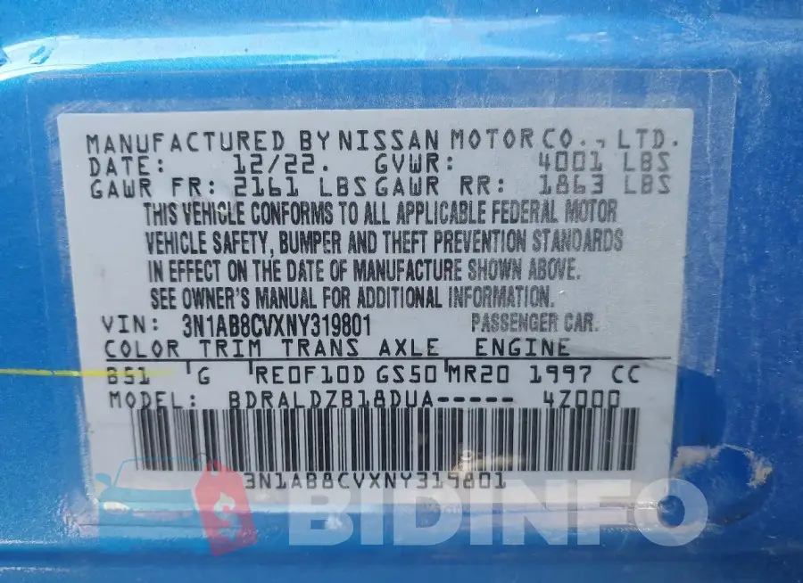 3N1AB8CVXNY319801 Photo# 9