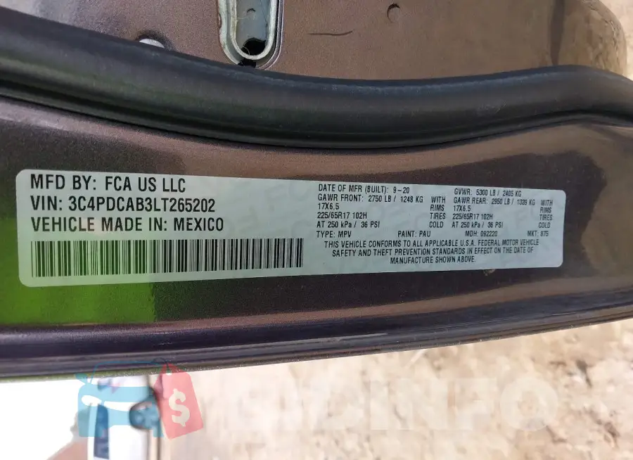 3C4PDCAB3LT265202 Photo# 9