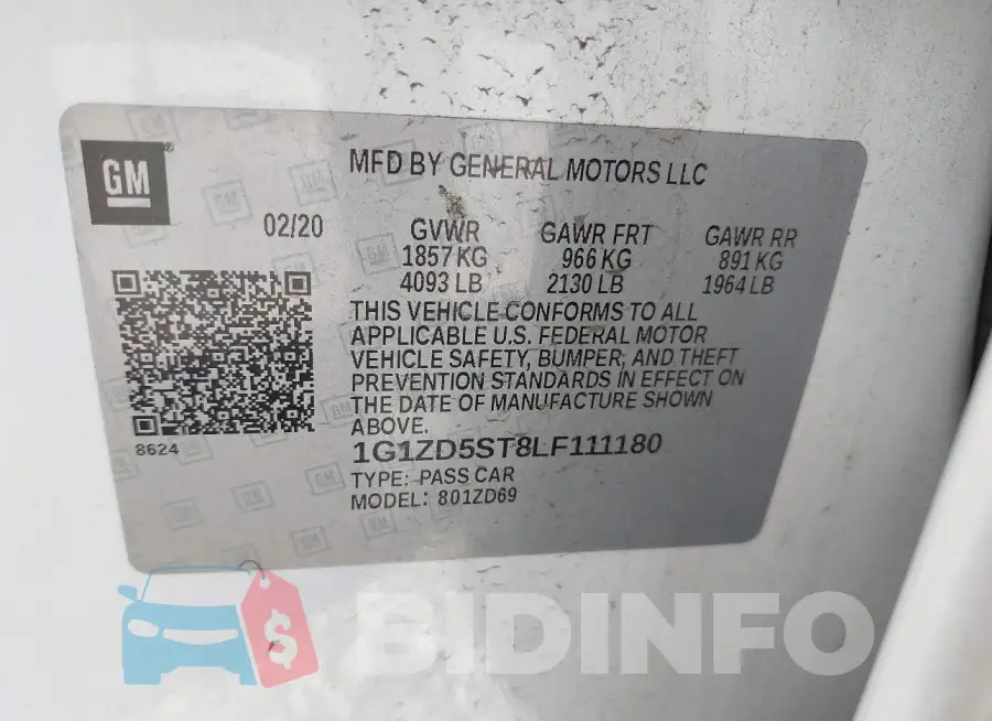 1G1ZD5ST8LF111180 Photo# 9