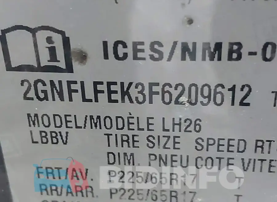 2GNFLFEK3F6209612 Photo# 9