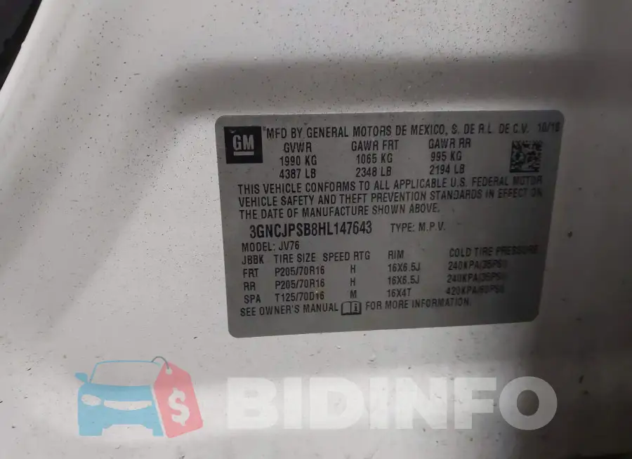 3GNCJPSB8HL147643 Photo# 9