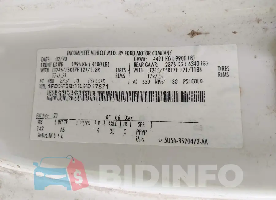 1FDBF2B66LED17871 Photo# 9
