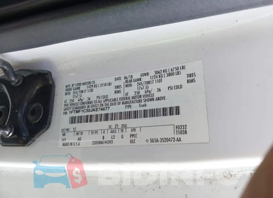 1FTMF1C50JKE74677 Photo# 9