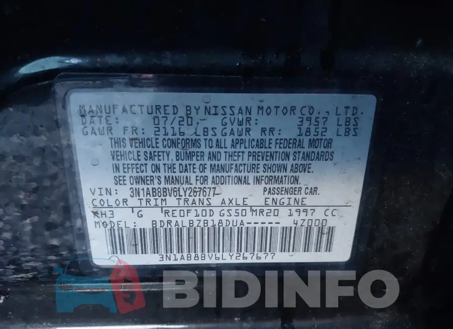 3N1AB8BV6LY267677 Photo# 9