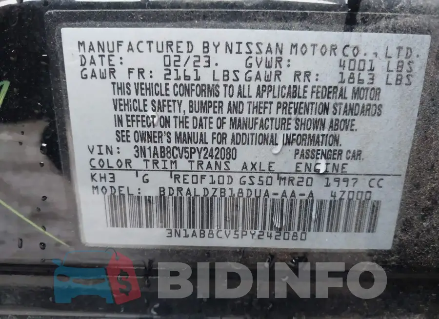 3N1AB8CV5PY242080 Photo# 9
