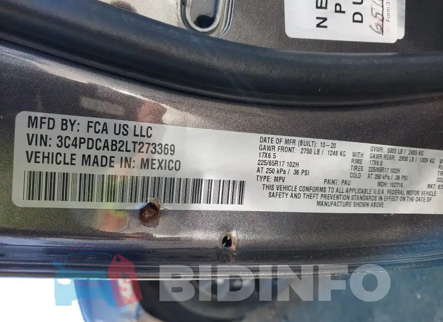 3C4PDCAB2LT273369 Photo# 9