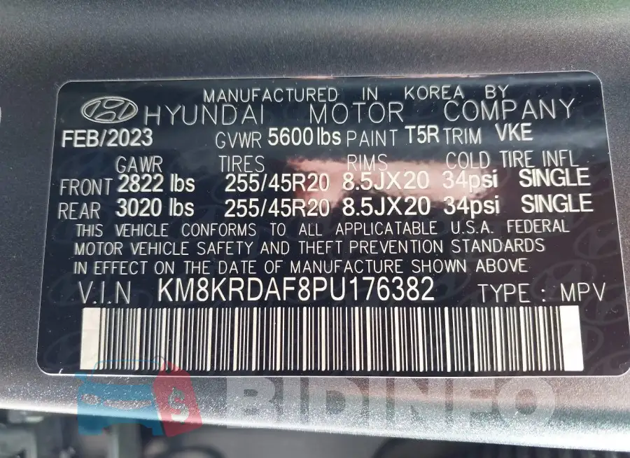 KM8KRDAF8PU176382 Photo# 9