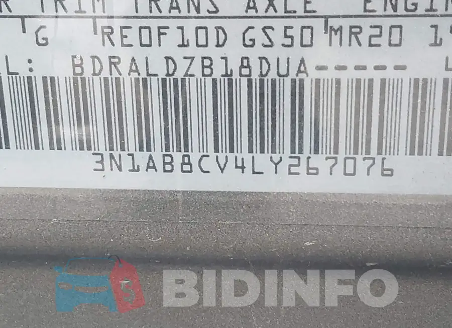 3N1AB8CV4LY267076 Photo# 9