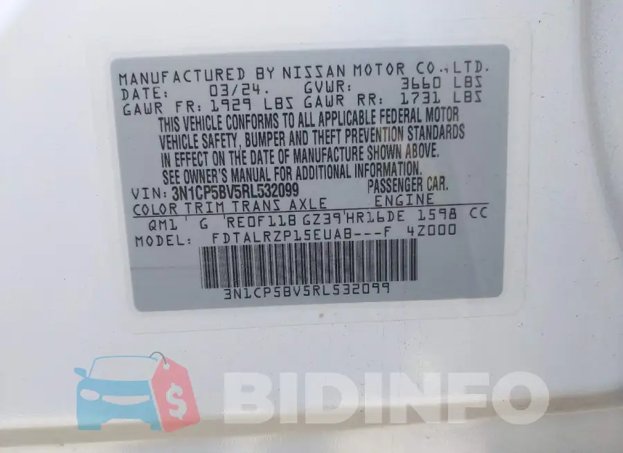 3N1CP5BV5RL532099 Photo# 9