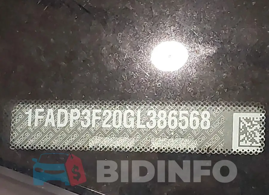 1FADP3F20GL386568 Photo# 9