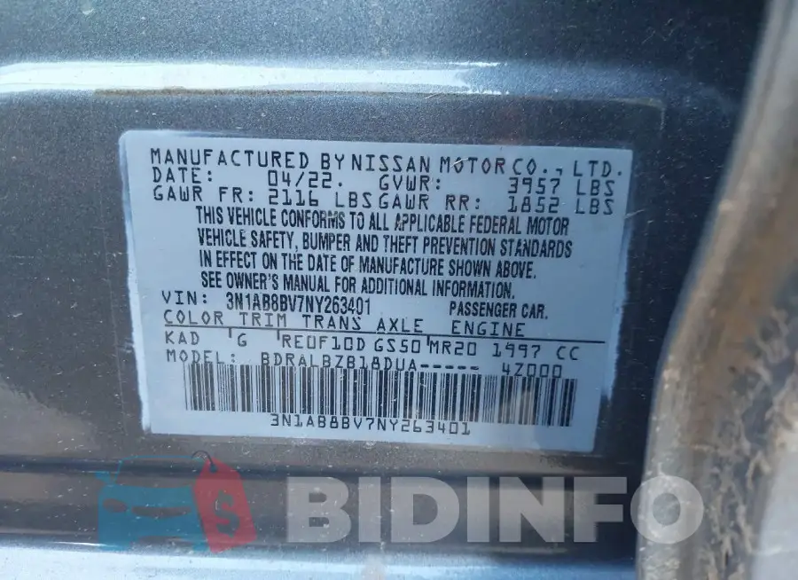 3N1AB8BV7NY263401 Photo# 9