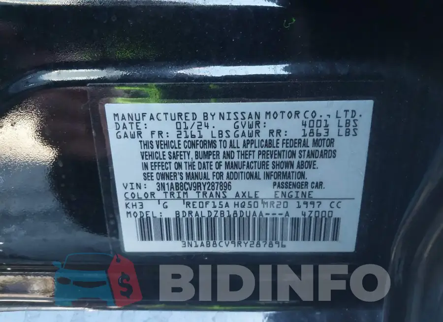 3N1AB8CV9RY287896 Photo# 9