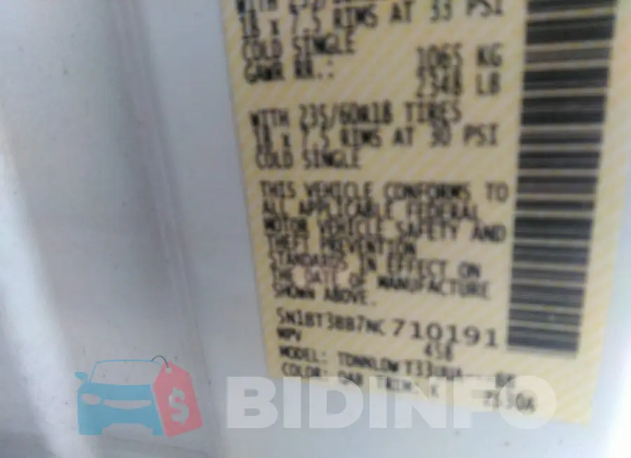 5N1BT3BB7NC710191 Photo# 9