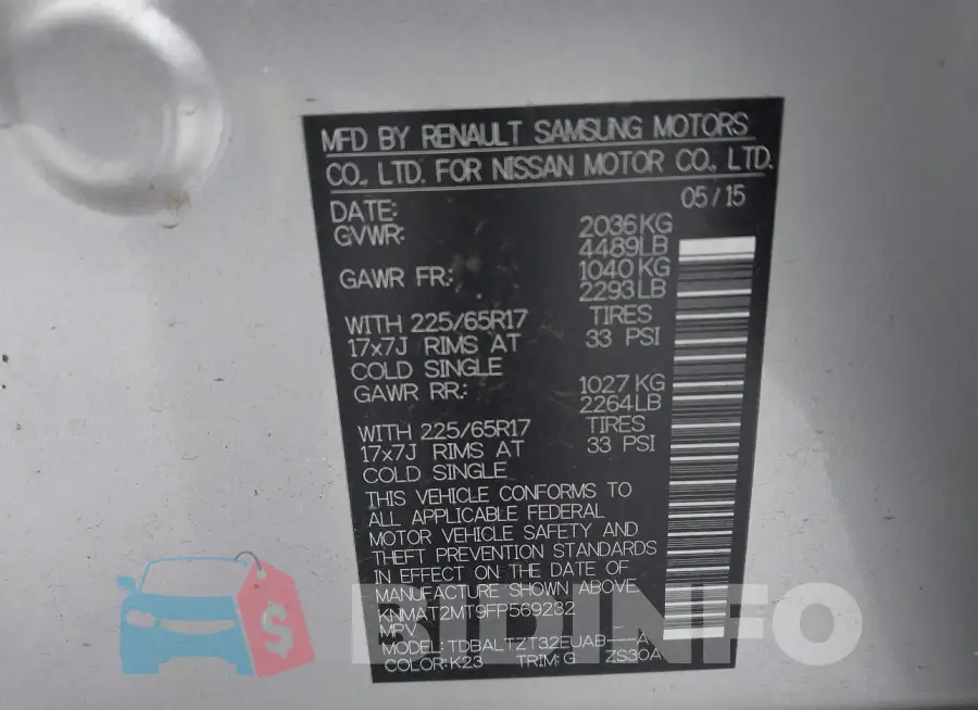 KNMAT2MT9FP569232 Photo# 9