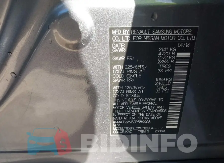 KNMAT2MV6JP589903 Photo# 9