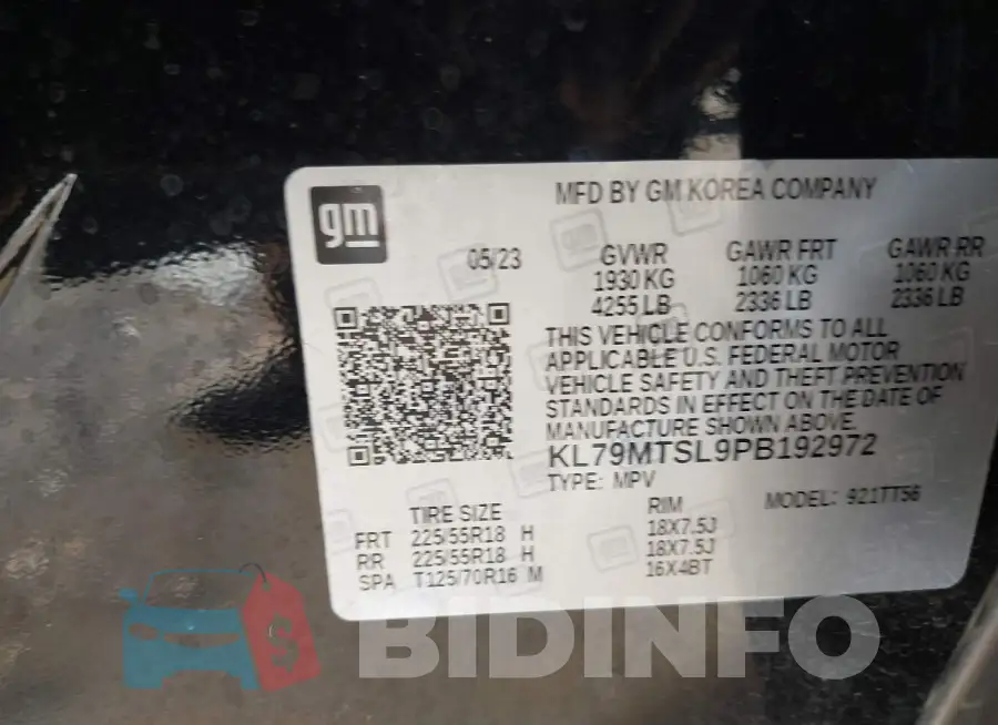 KL79MTSL9PB192972 Photo# 9