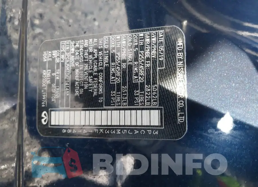 3PCAJ5M33KF141488 Photo# 9