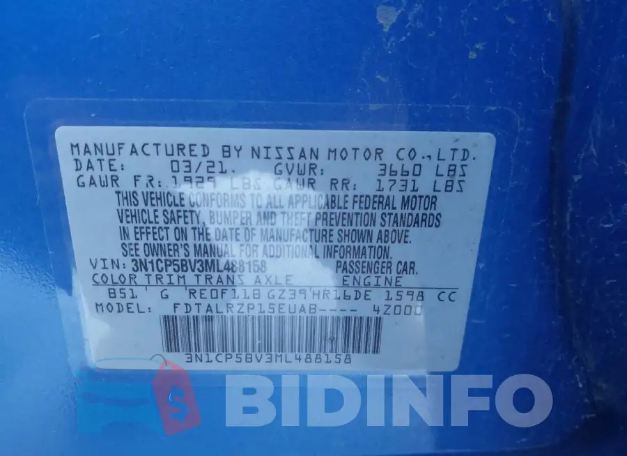 3N1CP5BV3ML488158 Photo# 9