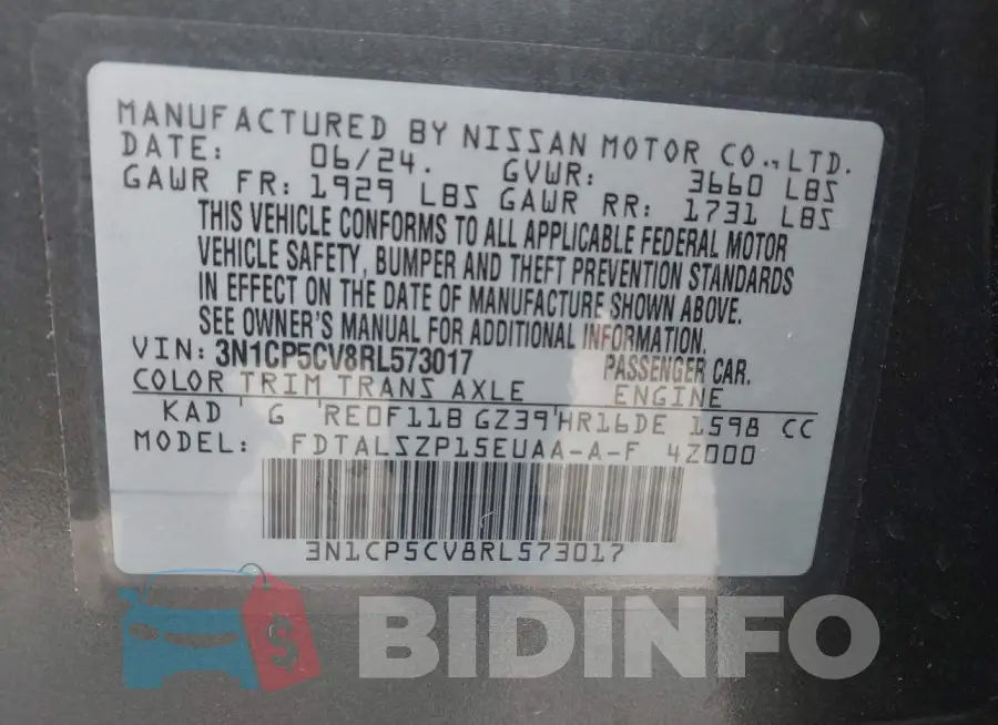 3N1CP5CV8RL573017 Photo# 9