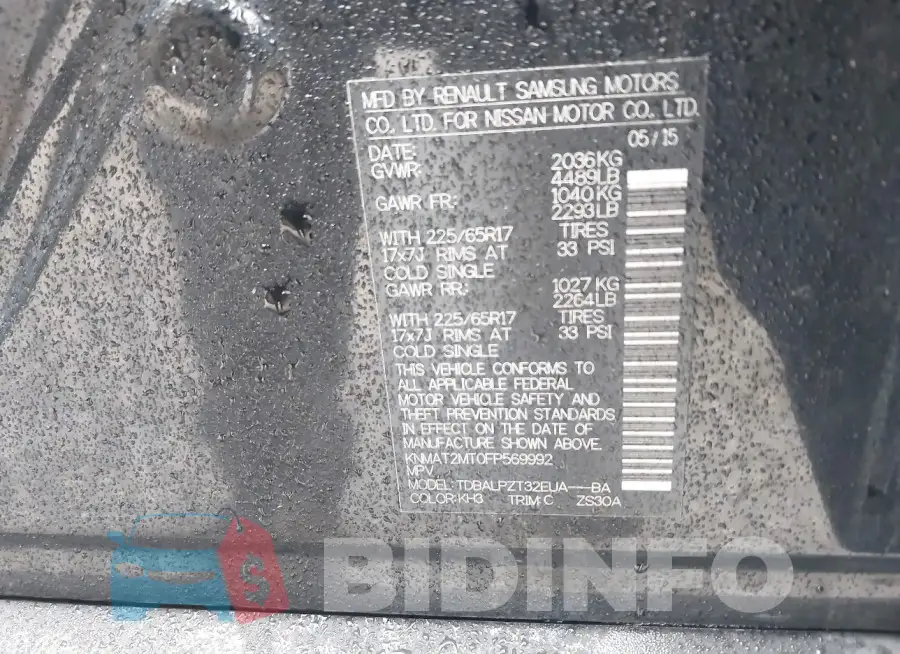 KNMAT2MT0FP569992 Photo# 9