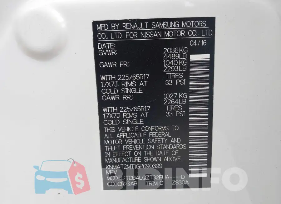 KNMAT2MT1GP690399 Photo# 9