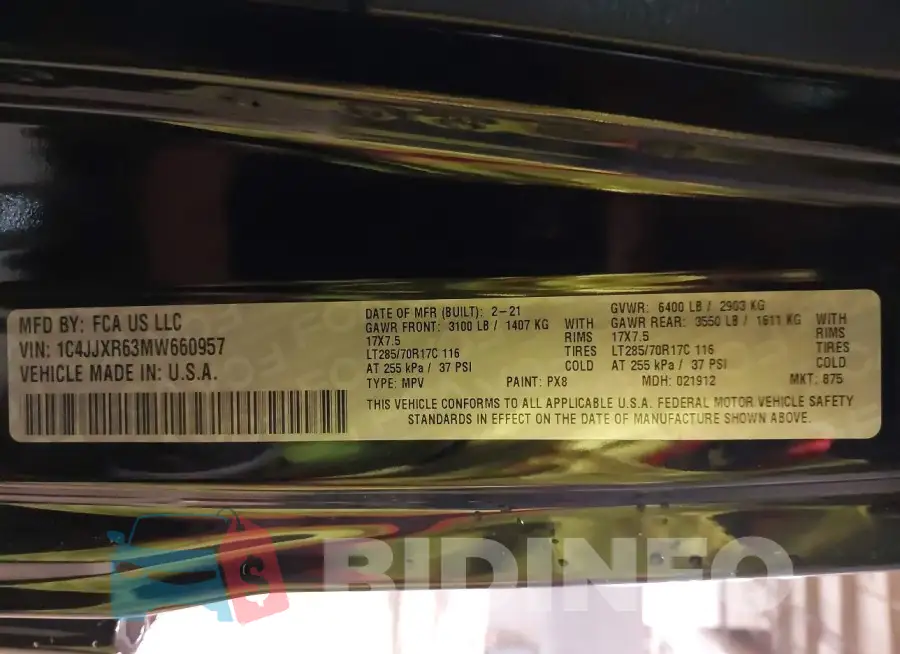 1C4JJXR63MW660957 Photo# 9