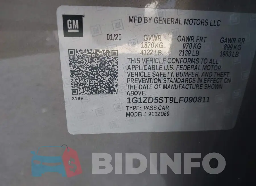 1G1ZD5ST9LF090811 Photo# 9