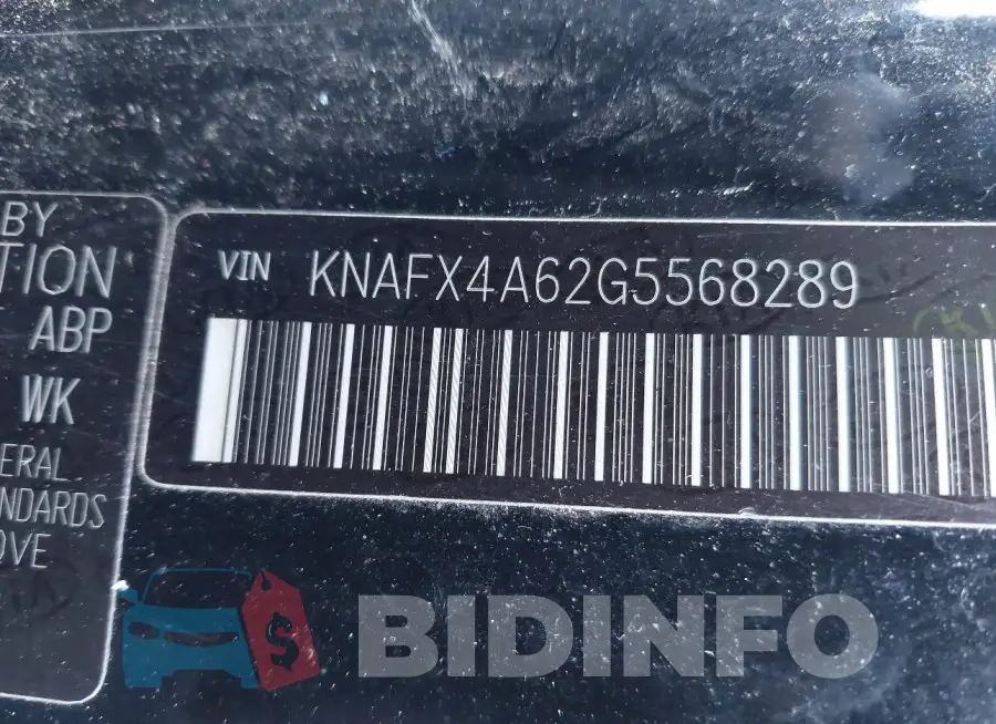 KNAFX4A62G5568289 Photo# 9
