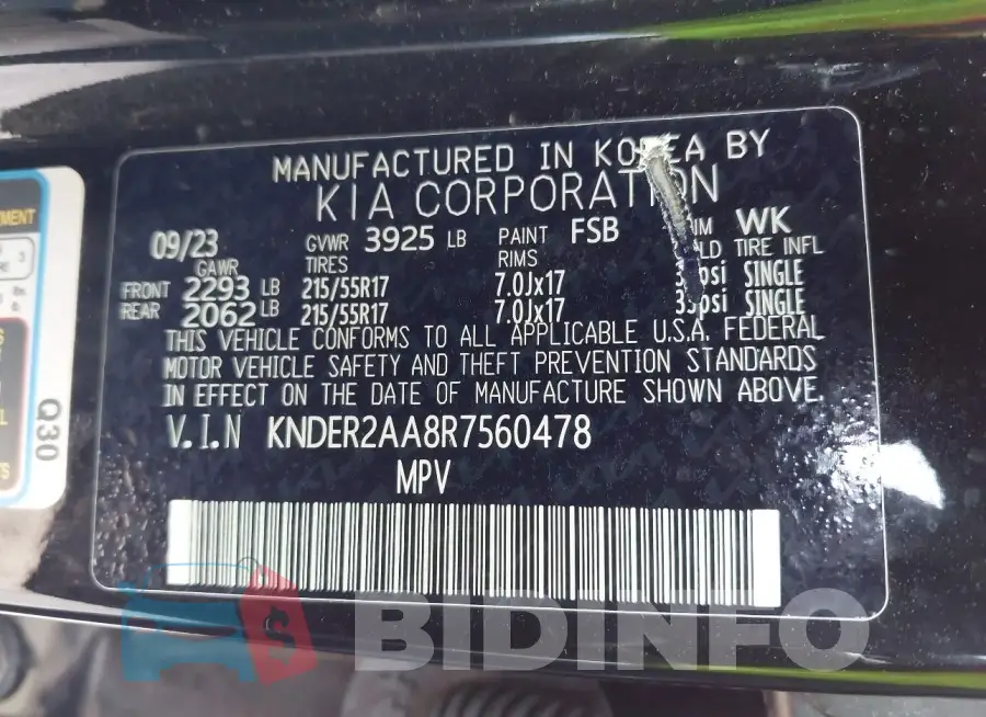 KNDER2AA8R7560478 Photo# 9