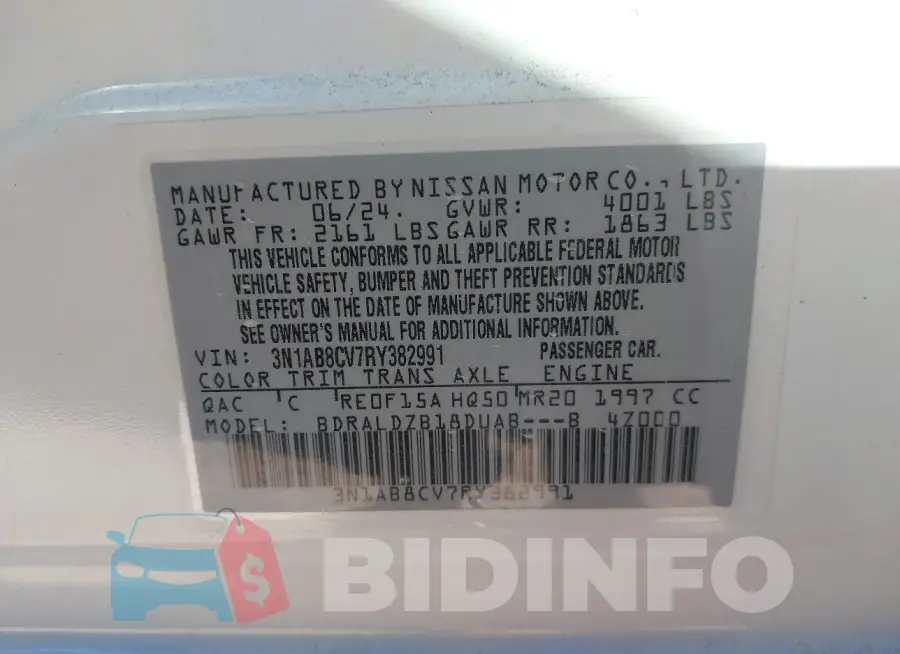 3N1AB8CV7RY382991 Photo# 9