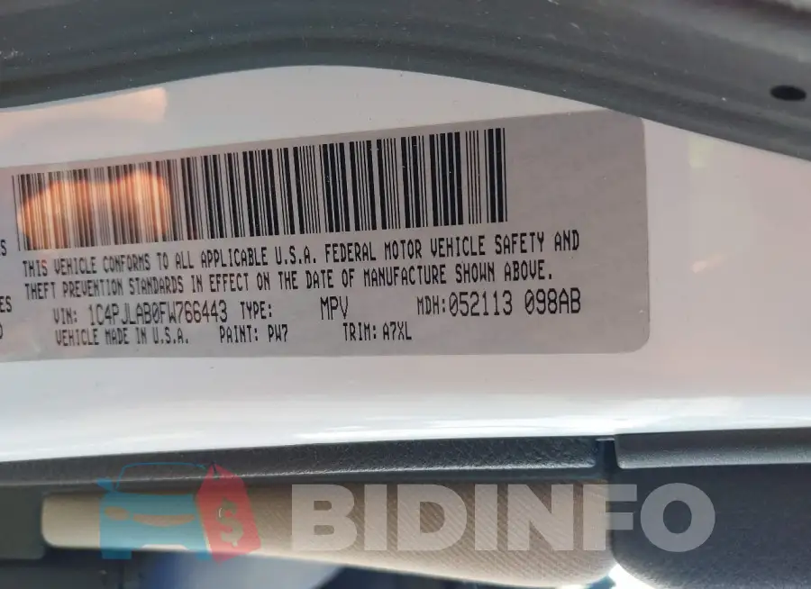 1C4PJLAB0FW766443 Photo# 9