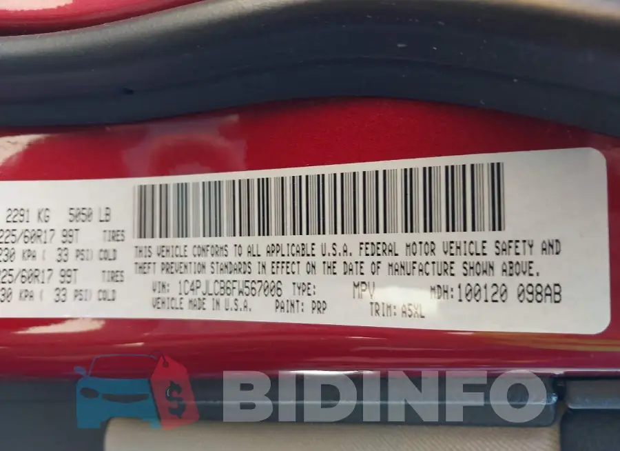 1C4PJLCB6FW567006 Photo# 9