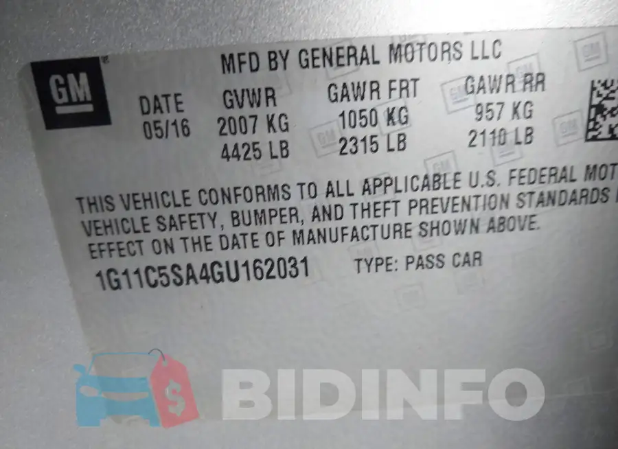 1G11C5SA4GU162031 Photo# 9