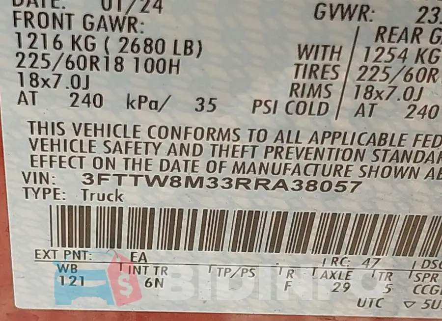 3FTTW8M33RRA38057 Photo# 9
